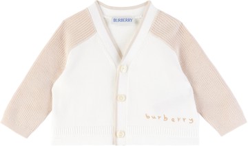 Burberry 白色刺绣婴儿开衫