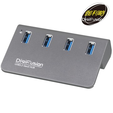 伽利略 USB3.2 Gen2 4埠 Hub 鋁合金