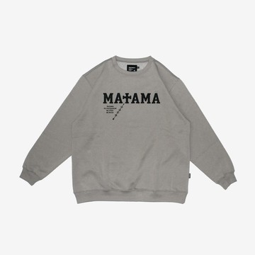 MATAMA 20 A/W 刺繡大學T / Electric Embroidery Sweatshirts GY