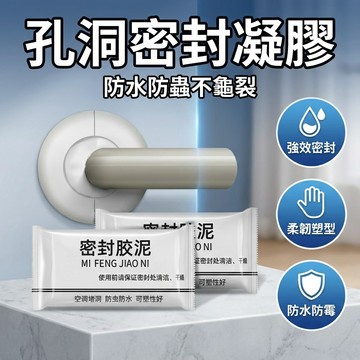 【台灣現貨】 密封凝膠 孔洞密封泥 補土