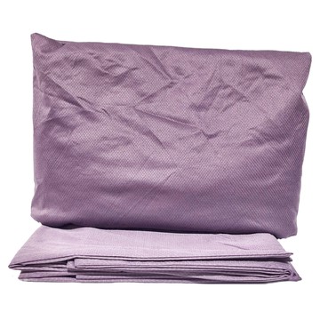 Blue Cat 藍貓 100%防水保潔墊+防水枕套2入 吸濕透氣床包式保潔墊 MIT台灣製造  深紫色  6.2 x 5尺  防水枕套