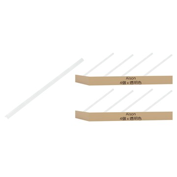 Aison 新款氣墊雙層緩衝雙重減震防撞護角 1m  小(22mm)  透明色  8個