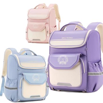 【優貝選】三麗鷗 酷洛米/美樂蒂/大耳狗 素色立體護脊 防潑水 大容量 小學生書包 1-6年級適用