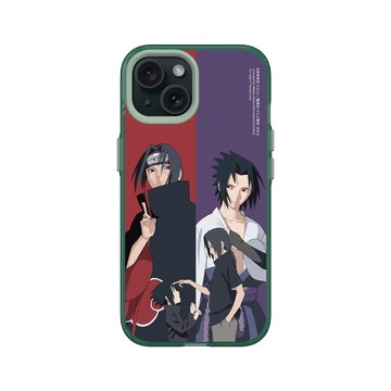 iPhone 15 Clear 憂墨綠 - 火影忍者 Naruto - 佐助&鼬