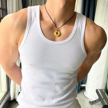 📣爆款推薦📣男士背心打底緊身彈力羅紋高檔汗衫運動健身內穿螺紋背心打底背心 NG0R