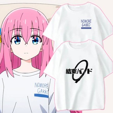 后藤一里同款短袖T恤波奇醬孤獨搖滾周邊cos二次元打底上衣服男女