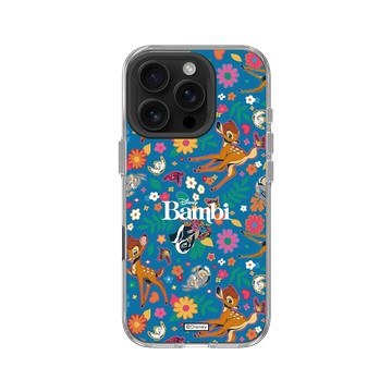 iPhone 16 Pro Clear Case（相機按鈕） 透明 - 迪士尼-經典系列 Disney Classics - 小鹿斑比 Bambi - Flower Pattern
