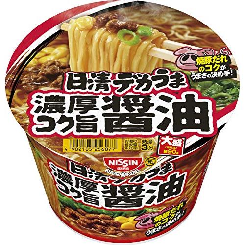 日清食品 デカうま 濃厚コク旨醤油 116g *12個