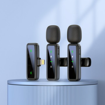 新款私模J81無線領夾麥克風智能降噪迷你話筒直播專用收音麥克風【宜家良品百貨】