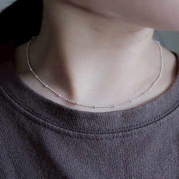 925純銀 光點 項鍊 鎖骨鍊 頸鍊 短鍊 長鍊 免費送禮包裝