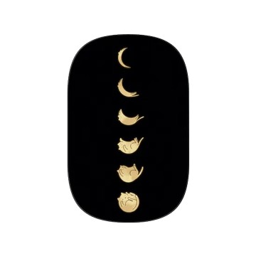 固架 MAX- MagSafe 兼容 黑 - ilovedoodle (Lim Heng Swee) - Cat Landscape - Cat Phases Black 貓咪月象-黑