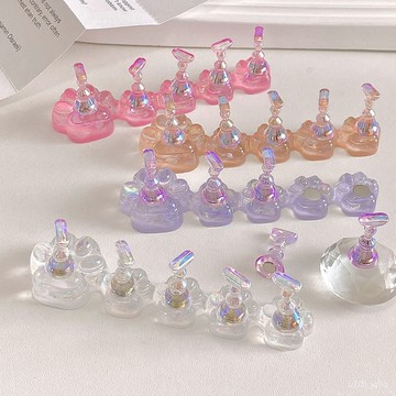 新手極光美甲工具鐳射貓爪甲託底座穿戴練習甲片展示架甲託