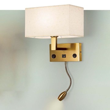 附USB插槽床頭壁燈 B52-29-73282