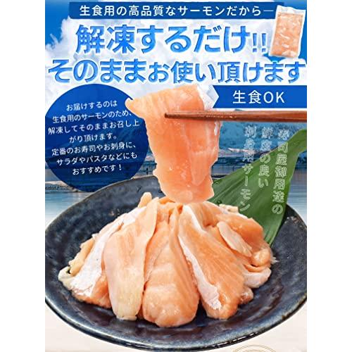 サーモン ハラス 切り落とし 刺身用 生サーモン５００ｇ サイズ不揃い お値打ち品 トロ 生食 アトランティックサーモン 冷凍