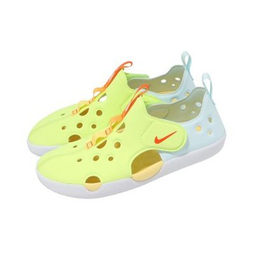Nike 涼拖鞋 Sunray Protect 4 PS 中童 小朋友 綠 藍 魔鬼氈 IB8892-781
