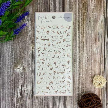 🌙【YXJ】手帳貼紙 山雀｜🇯🇵日本空運｜MIND WAVE｜貼紙 插畫 手帳 裝飾  夜影小居