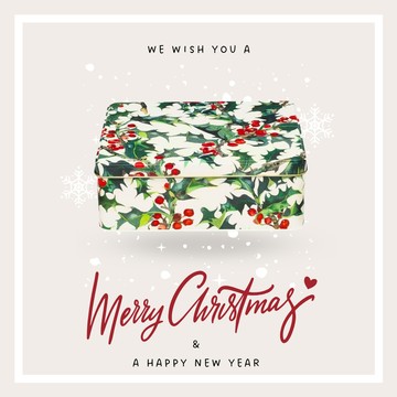 🚚快速出貨【英國糖果屋】🔔甜蜜聖誕🎁Emma 聖誕冬青大方糖果茶葉禮盒