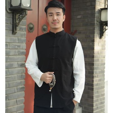 冬季爺爺中式盤扣加厚保暖棉衣