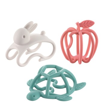 Richell 3D互動矽膠固齒器