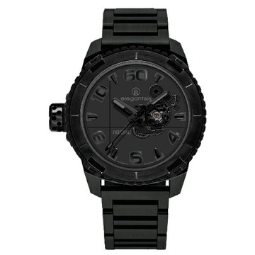 elegantsis 傑本尼氏 ELJX48AS-LVTP5-NB01MA 海軍陸戰隊特別款機械男士腕表 闇夜黑 48MM｜樂天全館特惠中★指定刷卡回饋10%