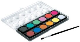 雄獅 粉餅水彩12色 #WCC-12【APP滿額下單10%點數(單一帳號最高5000點)】1/31止