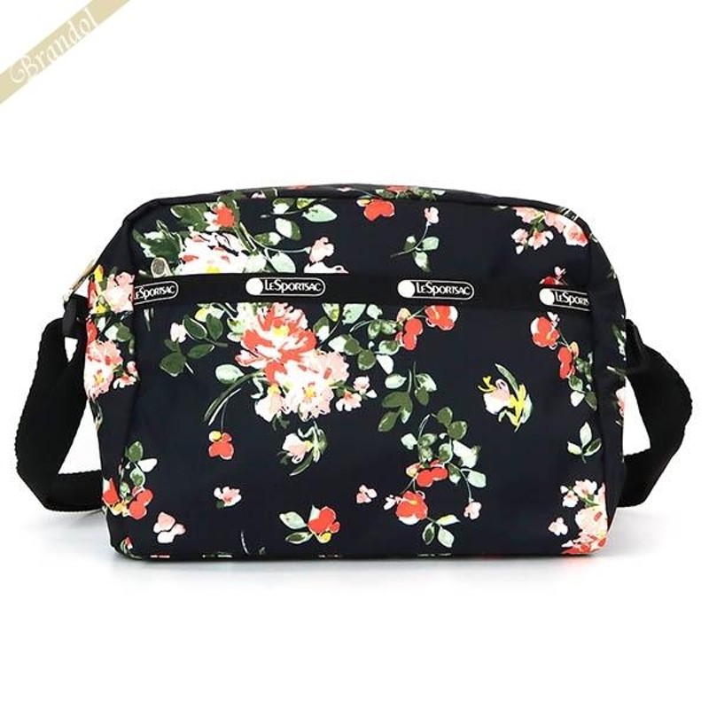 ポイント6倍》レスポートサック LeSportsac ショルダーバッグ レディース MINI CROSSBODY 花柄 ブラック系 2434 F632  LINEショッピング