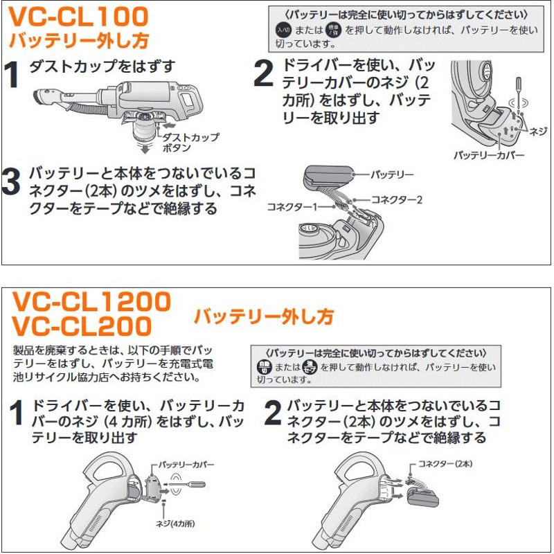 TOSHIBA 東芝 コードレス 掃除機 トルネオ バッテリー 電池 新品 - 掃除機