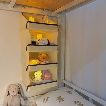 寢具收納 宿舍好物收納袋上鋪寢室下鋪神器床頭收納掛鉤掛袋懸掛床上置物架S082快速出貨