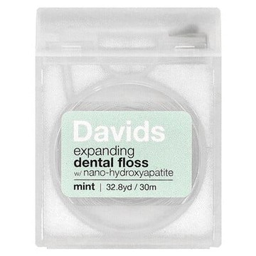 Davids, 膨脹牙線，薄荷香，32.8 碼（30 米）