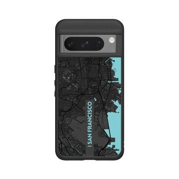 Pixel 8 Pro SolidSuit 黑 - JOCR - San Francisco (Black Logo)