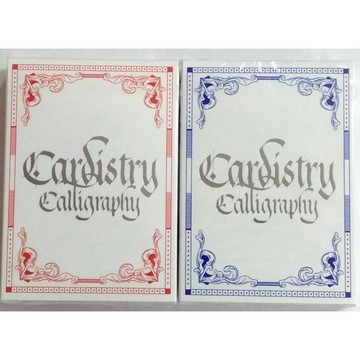 【BOMB 撲克】歐文書法藝術．Cardistry x Calligraphy  紅或藍二色可任選