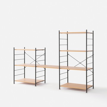 (組合)特力屋 快裝個性化層架 3+4層架套組 含延伸層板1片 191x44.5x125.5cm 書架 收納架 置物架