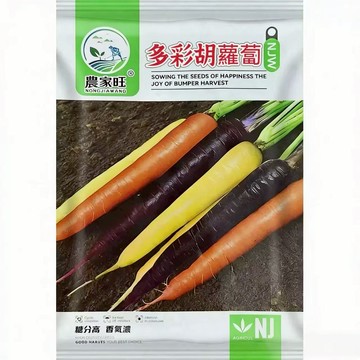 【原廠包裝】多彩胡蘿蔔種子（Colorful Carrots）2克裝 台灣現貨 紫黃紅三色蘿蔔 彩色蔬菜 四季可種