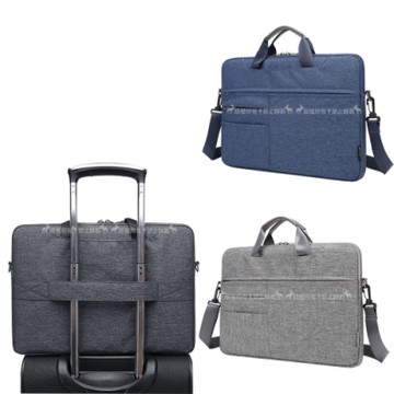 15.6吋 樂旅行 雙拉鍊防撥水 手提肩背兩用平板筆電包