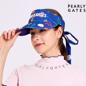 【ṔEARLY GATES】女款寶藍色透氣設計吸水速乾調整方便舒適無頂帽 JLV07508
