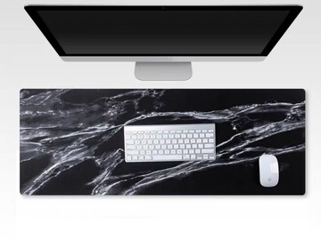 滑鼠墊高質感北歐大理石紋pu皮革時尚設計超大尺寸 防水防塵