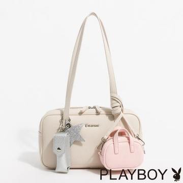 PLAYBOY - 肩背包  Sophisticated系列 - 米色
