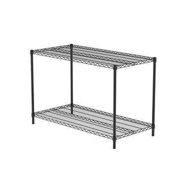 特力屋 烤漆二層架寬122*深60*高80公分(黑)