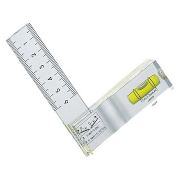 Ebisu DiAMOND Mini系列 水晶直角型水平尺  1個