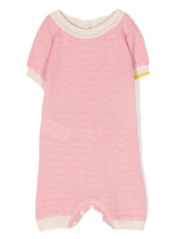 Gensami kids - contrast-trim shorties - kids - Cotton/Silk - 9 mth - Pink