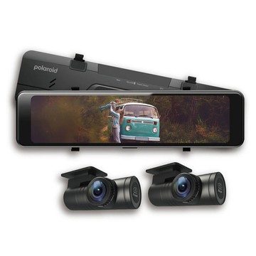 Polaroid DS1203WGS 前2K+後2K 附64G 星光夜視電子後視鏡行車記錄器(B02)