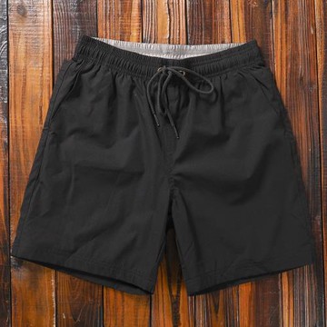 微彈男短褲夏季新品彈力沙灘短褲寬松速干純色運動防尷尬可下水潮