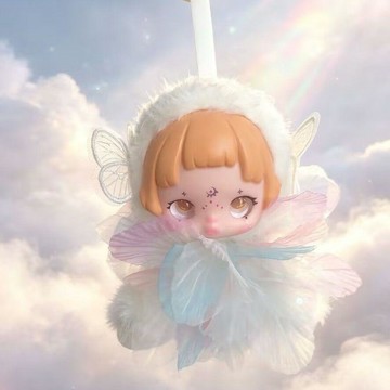 ✨元氣新品✨新款潮玩搪膠娃娃花仙子包包掛件毛絨公仔可愛手辦擺件小掛飾禮物MPQB