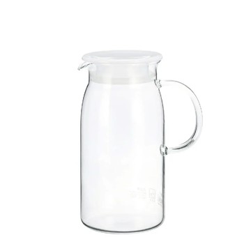 iwaki把手耐熱水壺600ml白