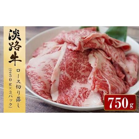 ふるさと納税 淡路牛 ロース切り落し 750g（250ｇ×3パック） 兵庫県淡路市