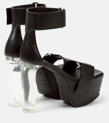 Rick Owens Leather platform sandals