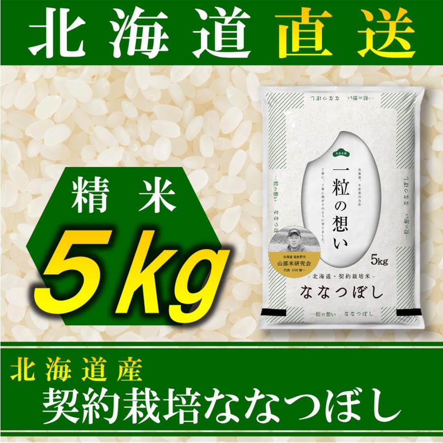 新米 お米 ななつぼし 北海道産 契約栽培 5kg 令和5年産