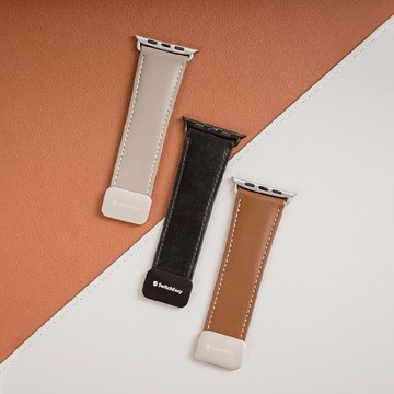 【SwitchEasy 魚骨牌】Classic磁吸真皮錶帶-Apple Watch
