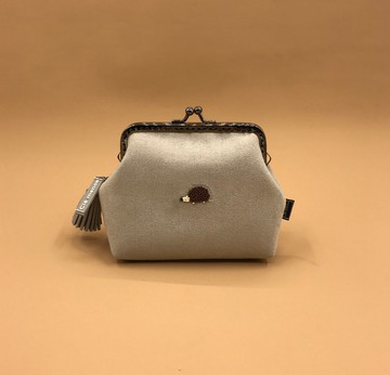 小刺蝟 口金包 零錢包 縫珠零錢包