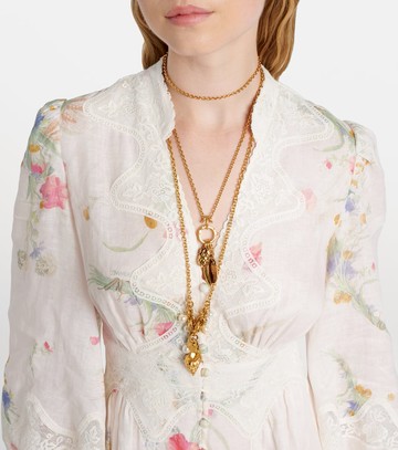 Zimmermann Lucky floral linen lace maxi dress